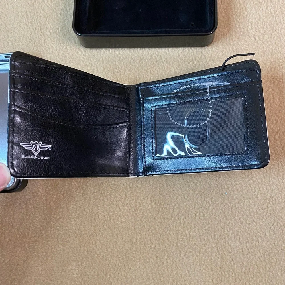 Bifold Wallet Money Holder with Gift Case Cool‎ Design for Men $100 Bill New